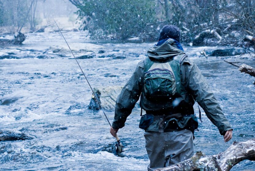 Fishing in cold weather